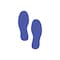 5S Supplies 5S Corner Markers, 3 1/2 in W., 9 1/2 in L., 0.003 in Thickness, 25 PK VSF-FOOTPRINTS-BLUE - alternate 1